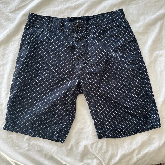 H&M Blue Diamond Pattern Shorts (33R) - Picture 1 of 5